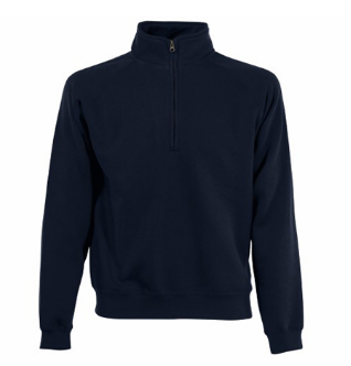 SWEATSHIRT WITH 1/2 ZIPPER COTTON