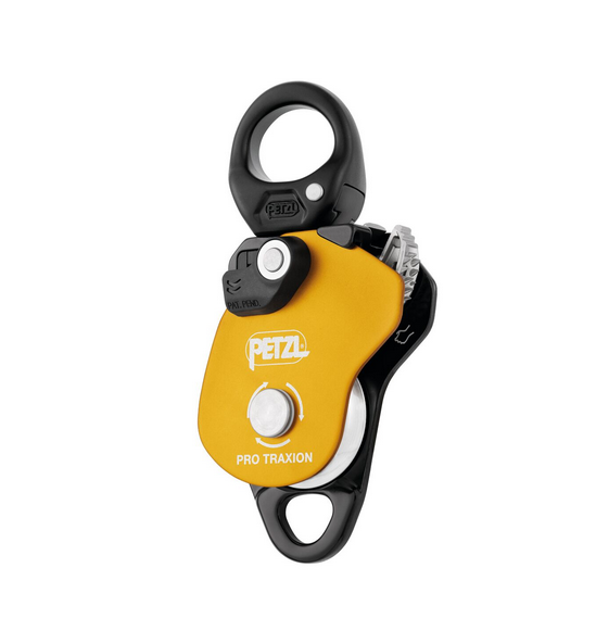 DROP-RESISTANT PROGRESS CAPTURE PULLEY WITH SWIVEL