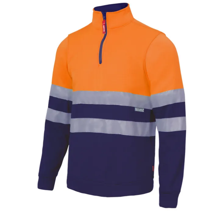 SUDADERA BICOLOR MEDIA CREMALLERA AV