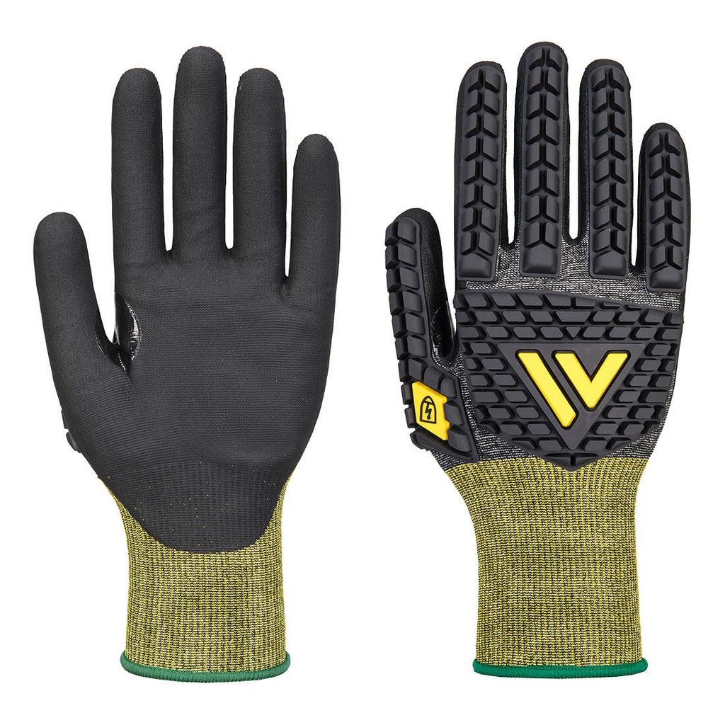 Black IMPACT E18 NITRILE ANTISTATIC ESD GLOVE BLACK