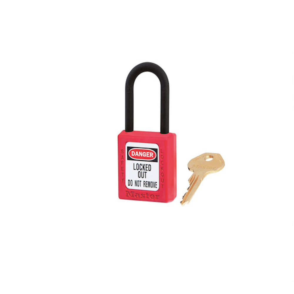 RED DIELECTRIC PADLOCK