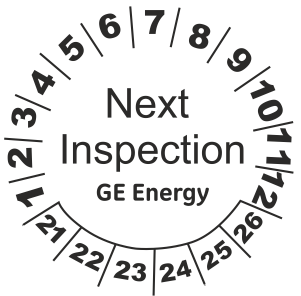 NEXT INSPECTION STICKERS x250